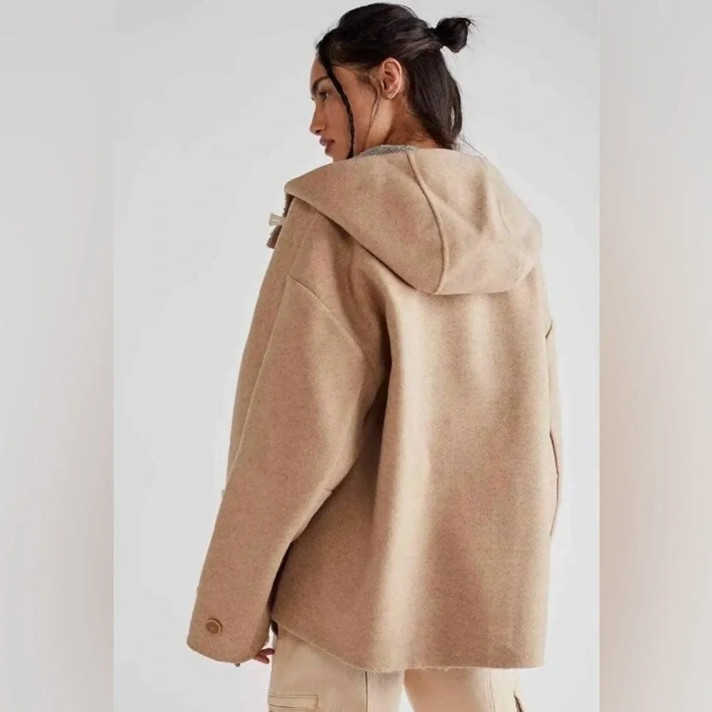 Free People Slouchy Hooded Duffle Jacket